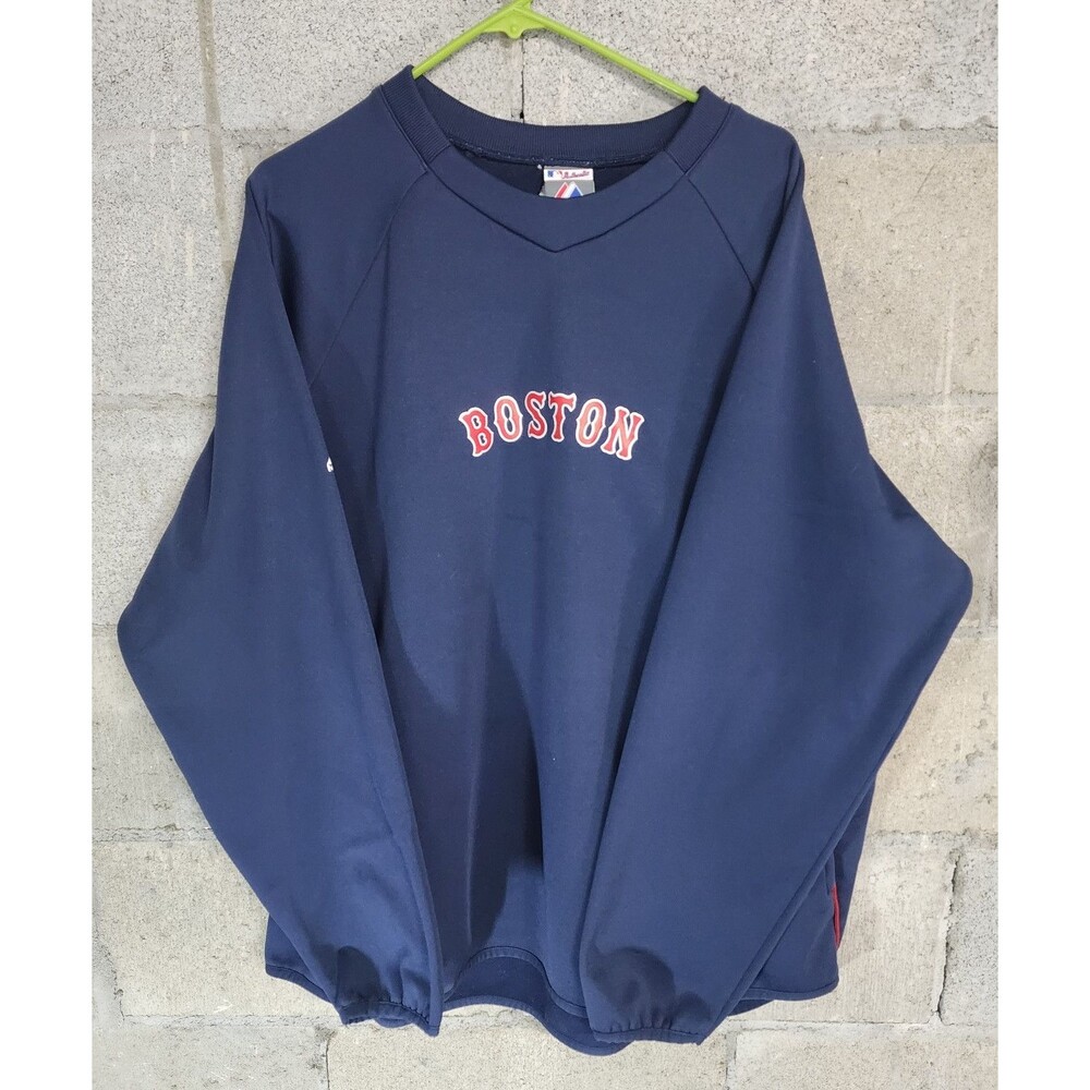 Authentic Majestic Therma Base Boston Red Sox Men's Sweatshirt Blue Size XXL